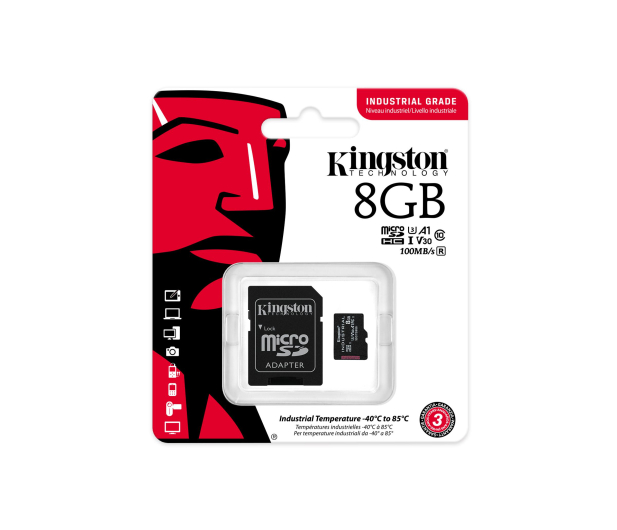 Kingston 8GB microSDHC Industrial C10 A1 pSLC - 675817 - zdjęcie 2